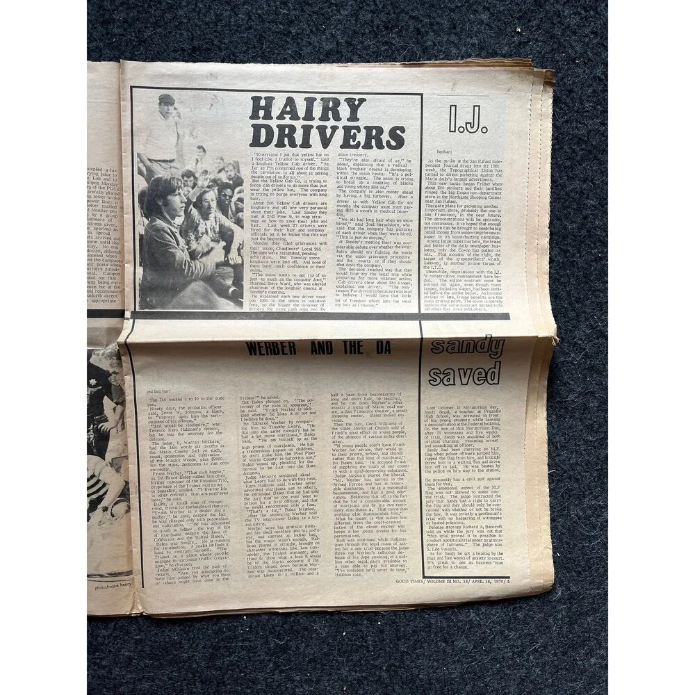 1970s High Times Underground Newspaper, Black Panther Party, Vintage Antique Co